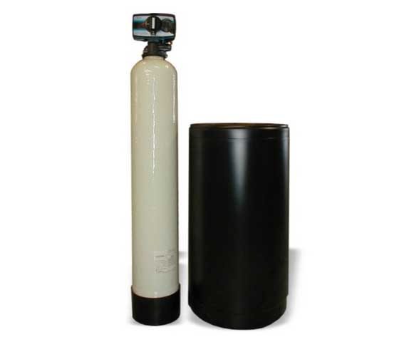 Single tank water softener