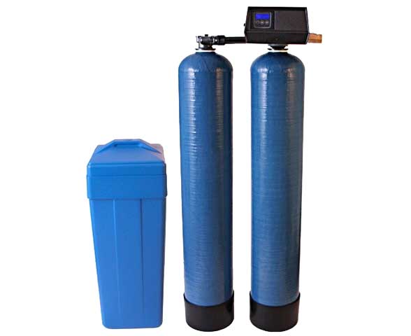 Residential dual water softener